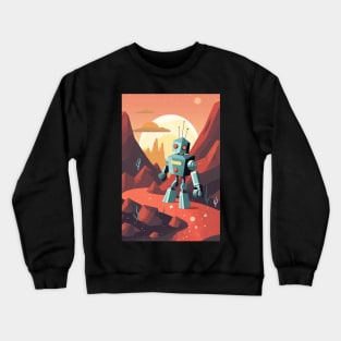 Colorful Adventure - Abstract Robot Art T-Shirt Crewneck Sweatshirt